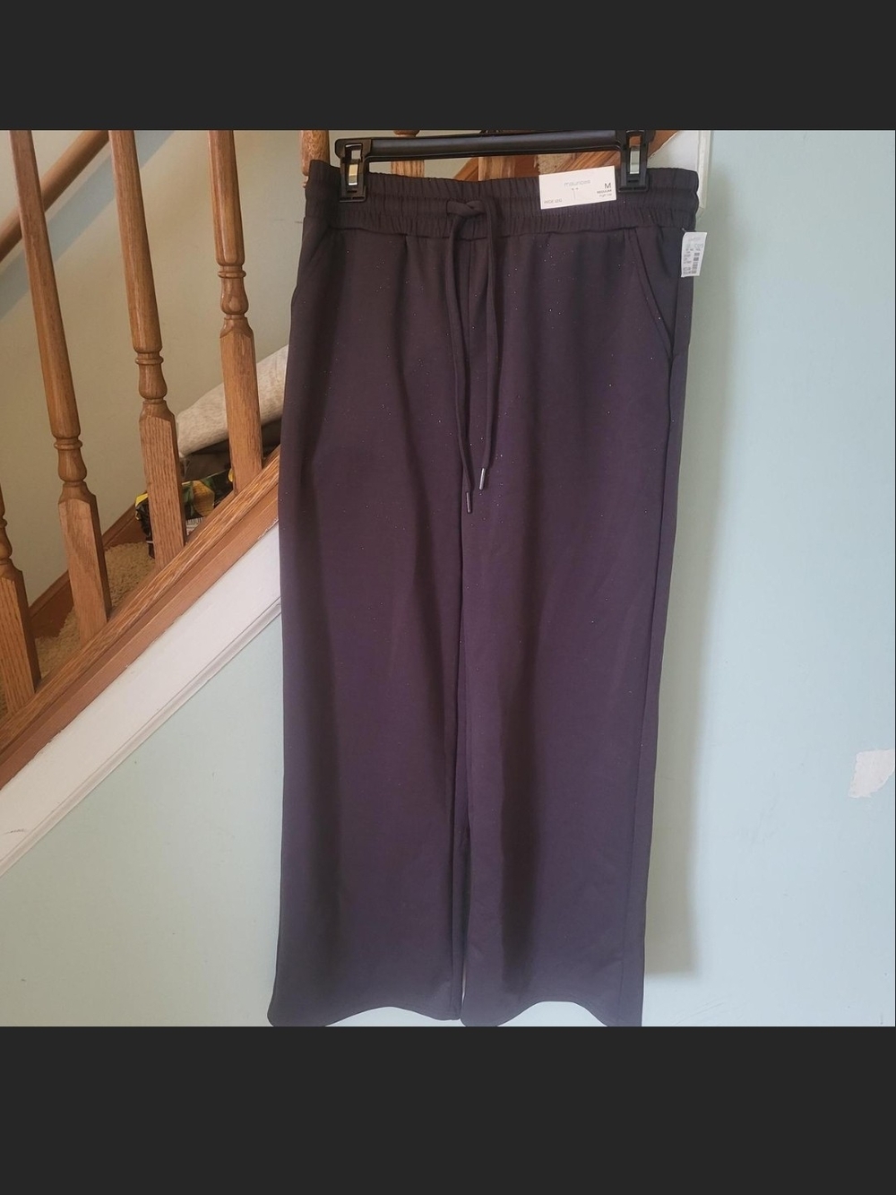 Maurices Black Wide Leg Drawstring Pants